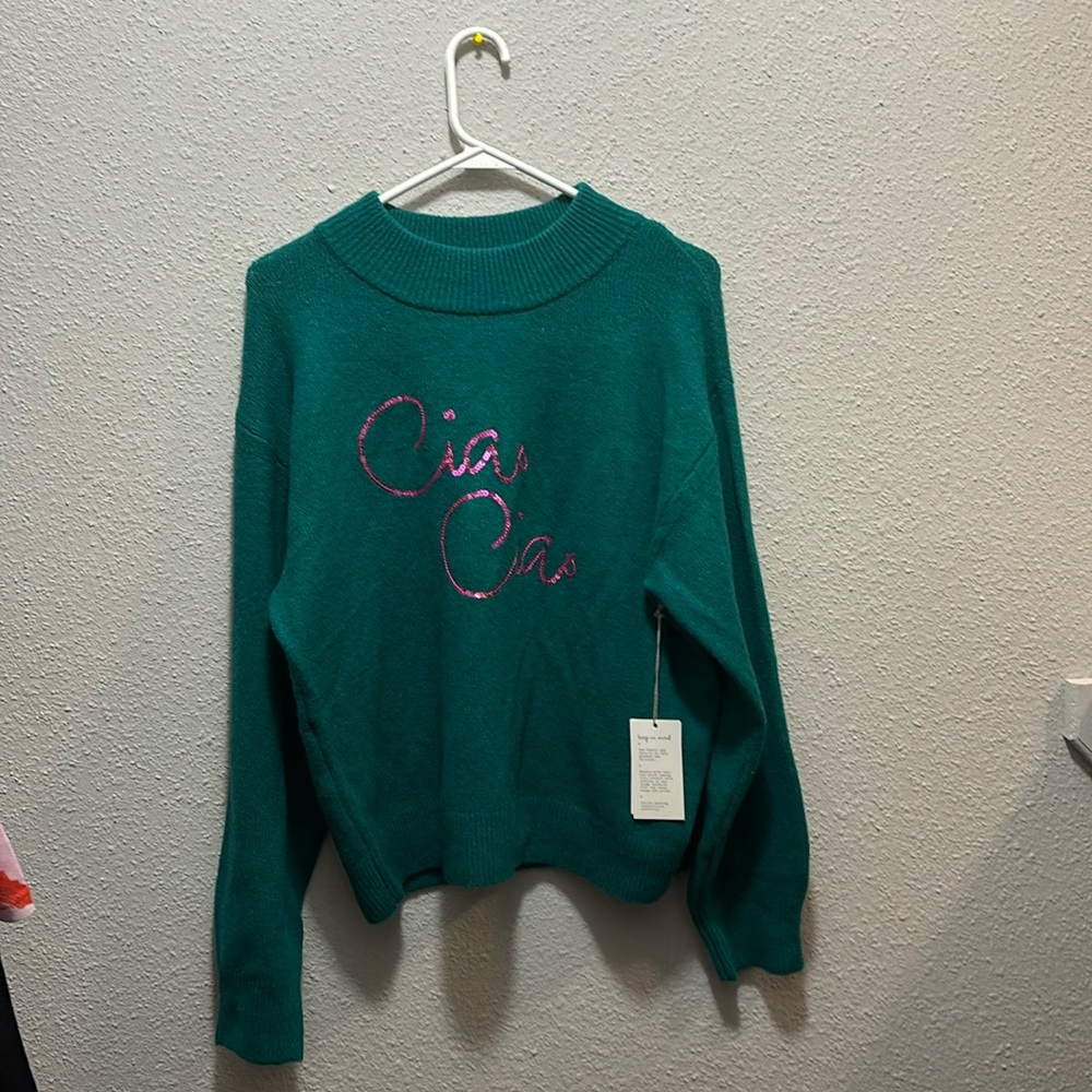 A fall sweater green Size M súper confy